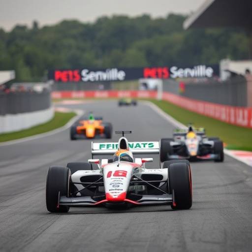 Una monoposto di Formula 1 che sfreccia in pista durante un Gran Premio